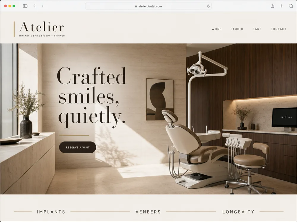 Atelier Dental homepage